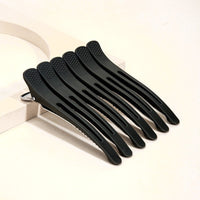 Black Duckbill Hair Clip x6 Pack